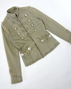 Military marching band large buttons jacket
