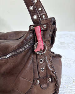 Pink tall boot brooch