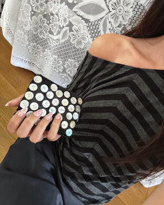 2000’s striped drapey T-shirt