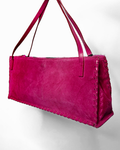 Caterina Lucchi pink zebra pony hair bag