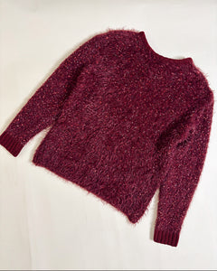 Burgundy mohair sweater