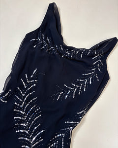 Sequins embroidered slinky dress