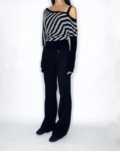 90’s layering pocket skirt belt