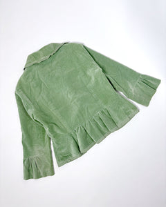 Velvet mint matcha green 90’s jacket