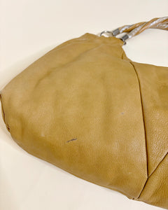 Large Italian leather hobo bag