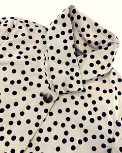 Polkadot quarter sleeve jacket bolero