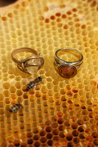 Beehive citrine ring