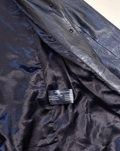 Floor length 90’s leather trench