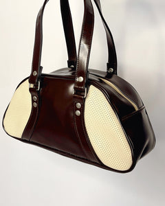 Dark brown 2000’s bowling bag