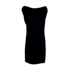 Asymmetric drapy ruched dress