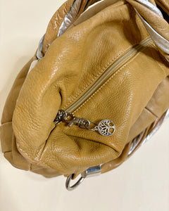 Large Italian leather hobo bag