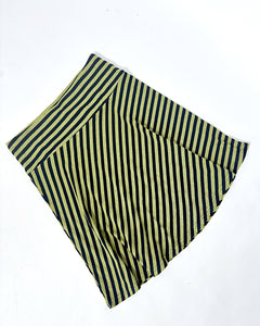 Asymmetric stripe 2000’s midi skirt