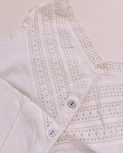 Antique romantic cotton top