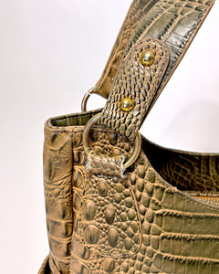 Italian large croco bag