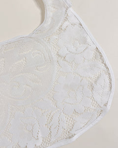 Lace hobo bag