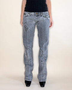 Dolce & Gabbana grey distressed jeans