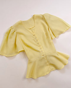 70’s butterfly peplum top