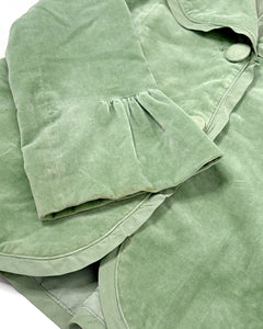 Velvet mint matcha green 90’s jacket