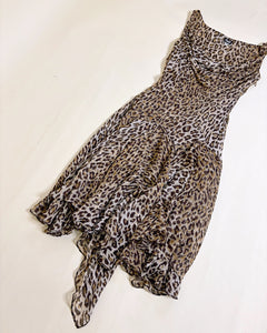 Dolce & Gabbana leopard silk dress