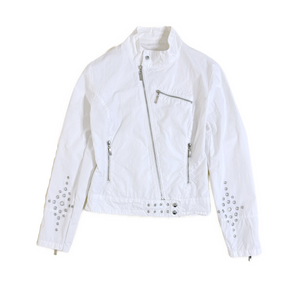 Eyelet studded light jacket