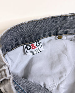 Dolce & Gabbana grey distressed jeans