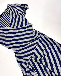 Asymmetric stripe 2000’s dress