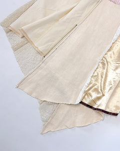 Asymmetric 2000’s butter yellow skirt
