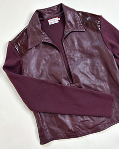 Max&co 90’s leather top