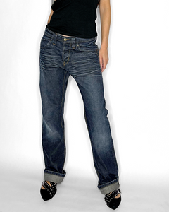Loose fit dark wash Lee jeans