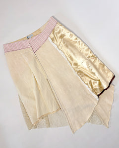 Asymmetric 2000’s butter yellow skirt