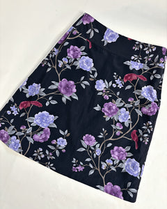 Floral low waist midi skirt