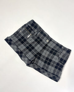 Plaid low rise mini shorts