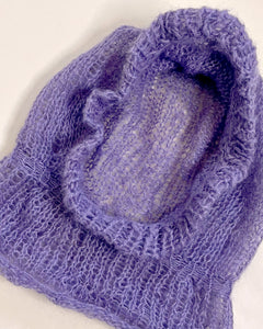 Mohair knit balaclava