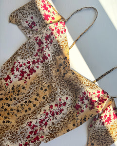 90’s draped leopard dress