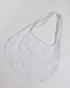 Lace hobo bag