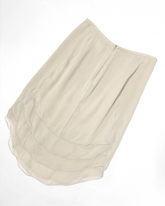 Giorgio Armani 90’s pure silk layered midi skirt