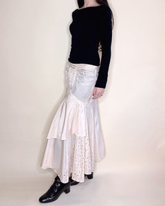 80’s rococo revival midi skirt