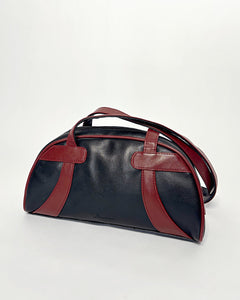 Burgundy contrasting 2000’s bowling bag