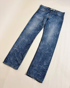 UK flag studded Moschino straight jeans