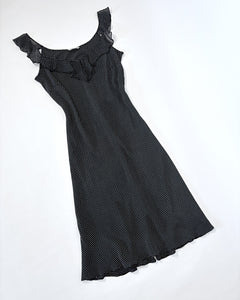 Polkadot midi slip dress