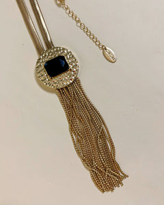 Long 80’s glam boho necklace