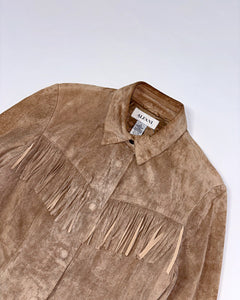 Fringe suede 90’s shirt