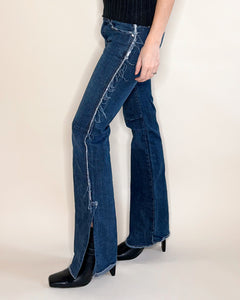 Diesel frayed bootcut jeans