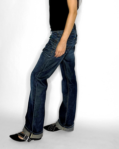 Loose fit dark wash Lee jeans