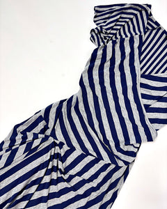 Asymmetric stripe 2000’s dress