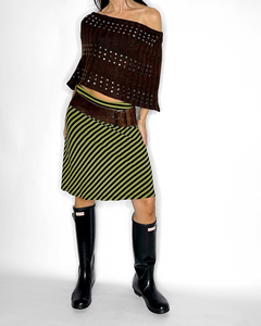 Silver studded knit poncho