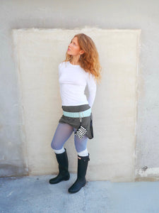 Miss Sixty stripe draped dropped waist tunic