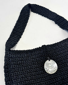 Crochet mother of pearl bag