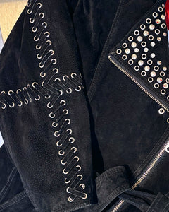 80’s Giorgio Mobiani studded suede jacket