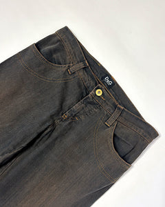 Dolce & Gabbana mud wash low rise bootcut jeans